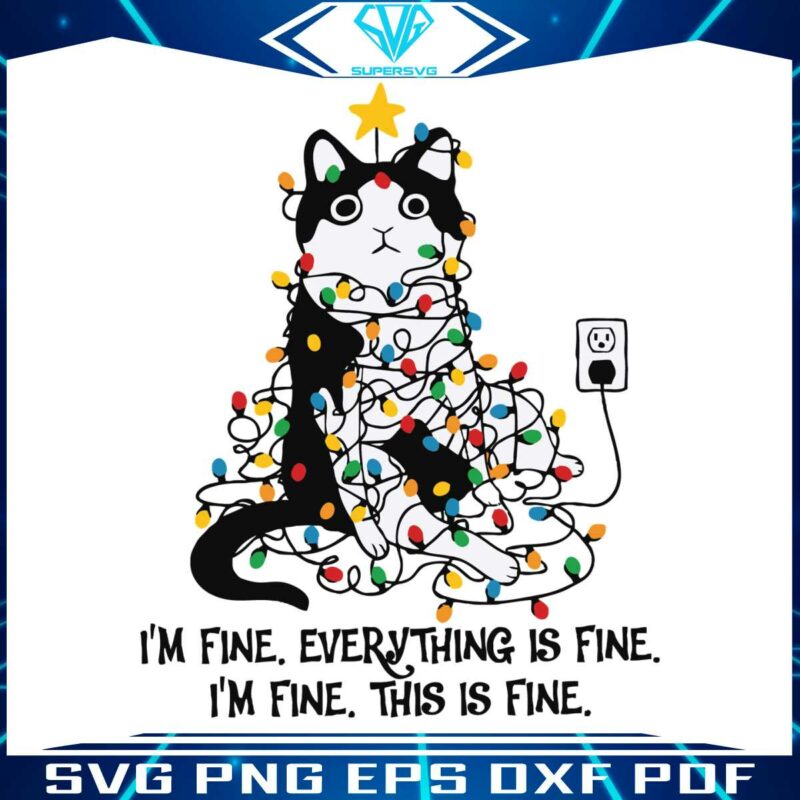 christmas-cat-im-fine-everything-is-fine-svg
