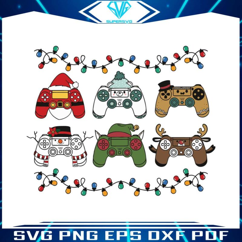 game-controller-christmas-playstations-svg