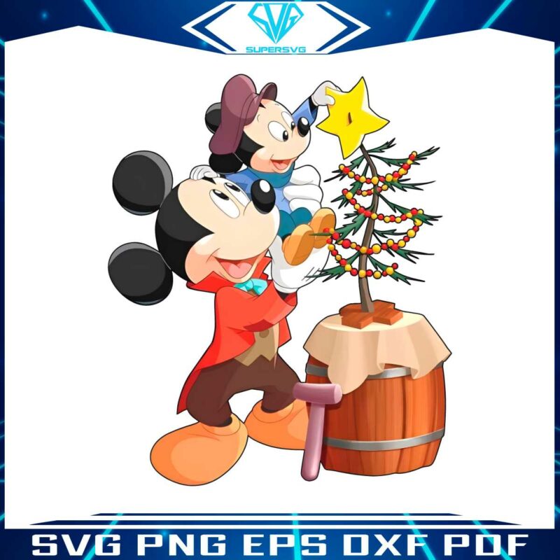 mickey-mouse-with-christmas-tree-png