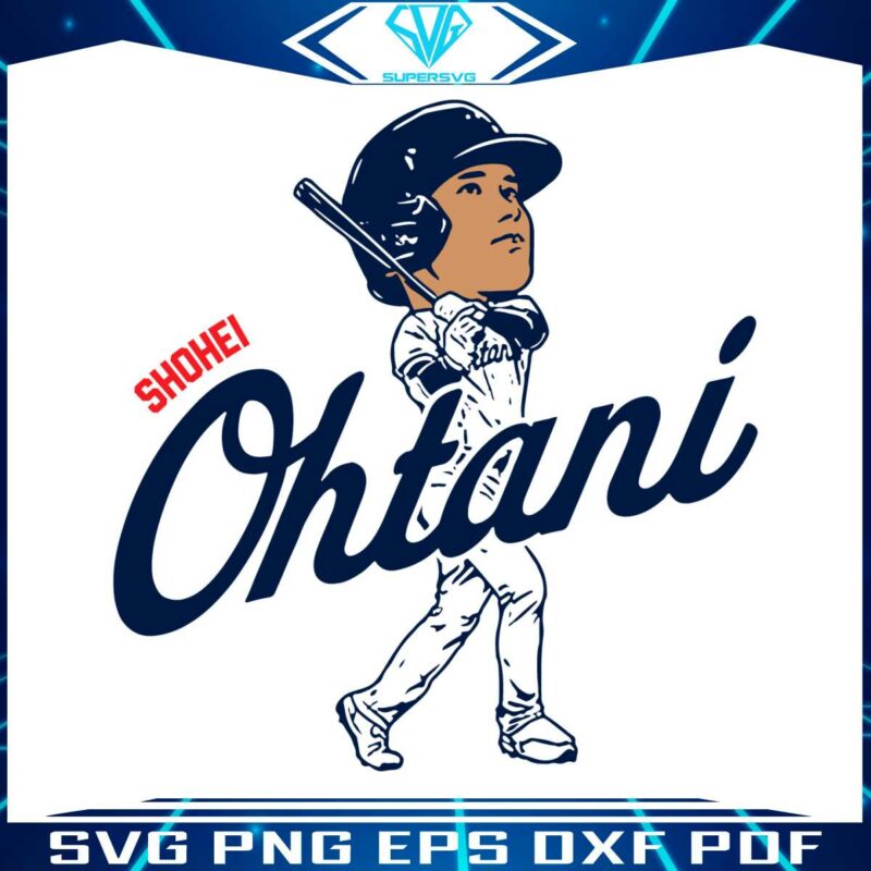 shohei-ohtani-los-angeles-dodgers-baseball-svg