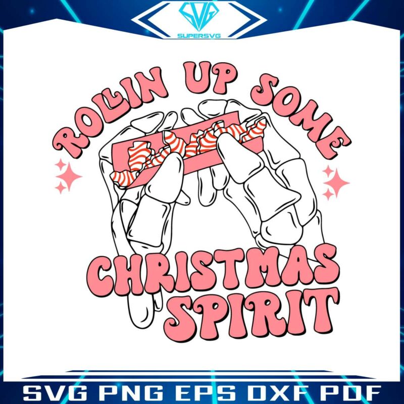 pink-rolling-up-some-christmas-spirit-svg