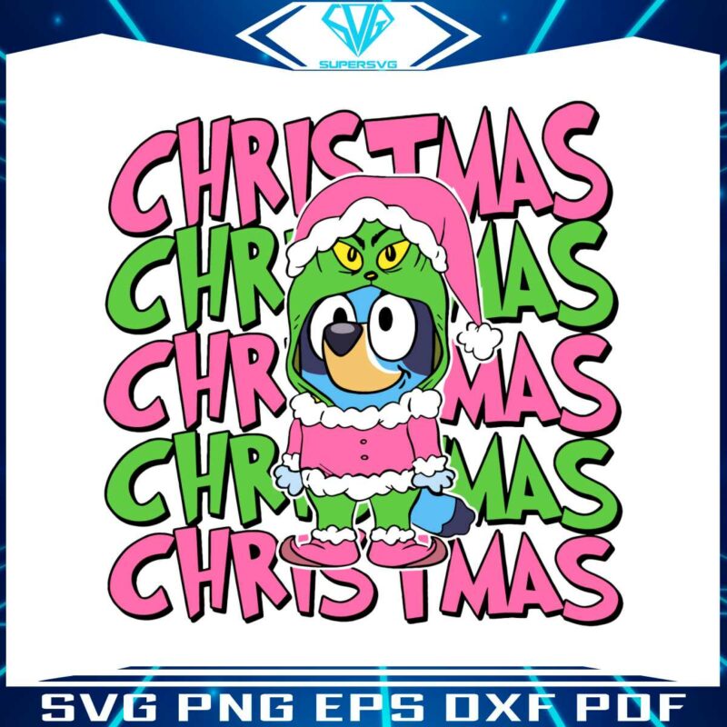 bluey-christmas-grinch-vibe-svg