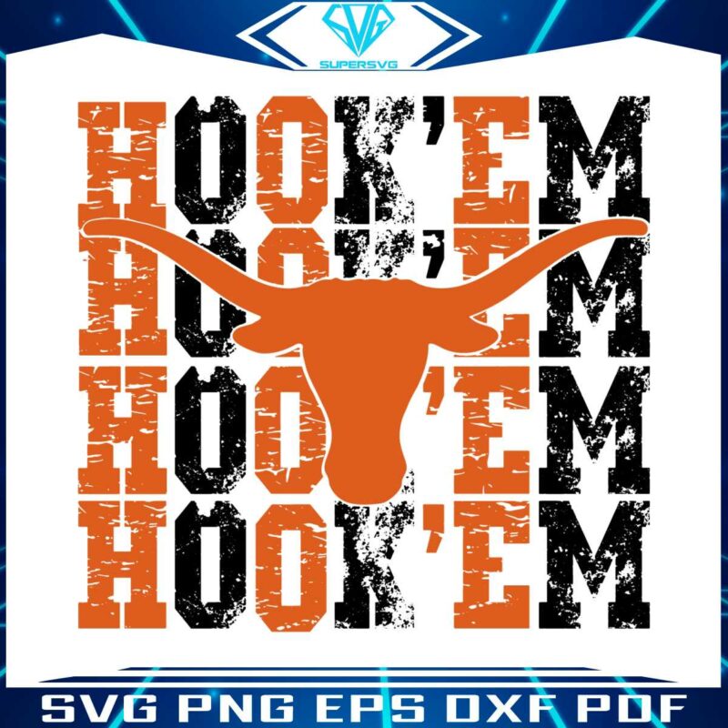 hook-em-texas-longhorn-ncaa-svg-digital-download