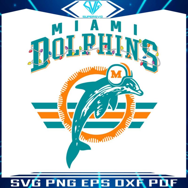 miami-dolphins-christmas-light-svg-digital-download