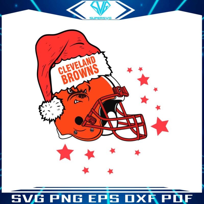 cleveland-browns-helmet-santa-hat-svg