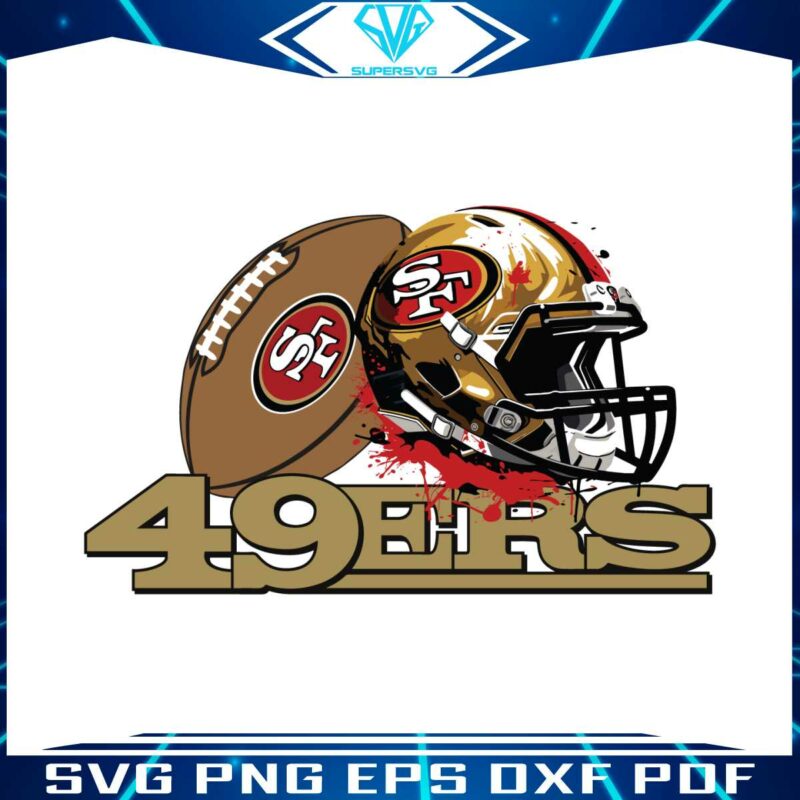 49ers-football-helmet-svg-cricut-digital-download