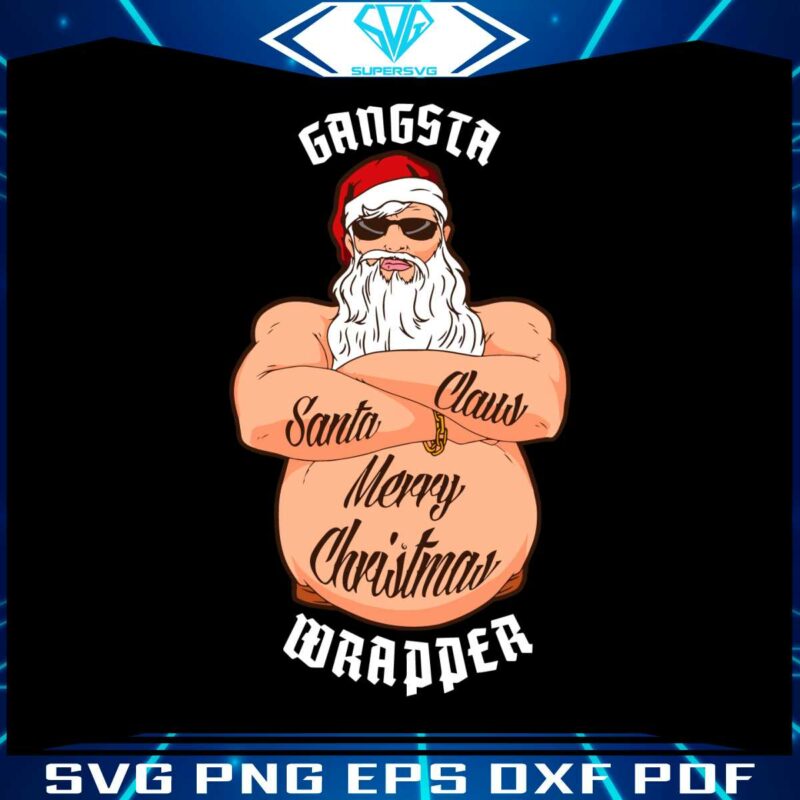 gangsta-wrapper-merry-christmas-svg