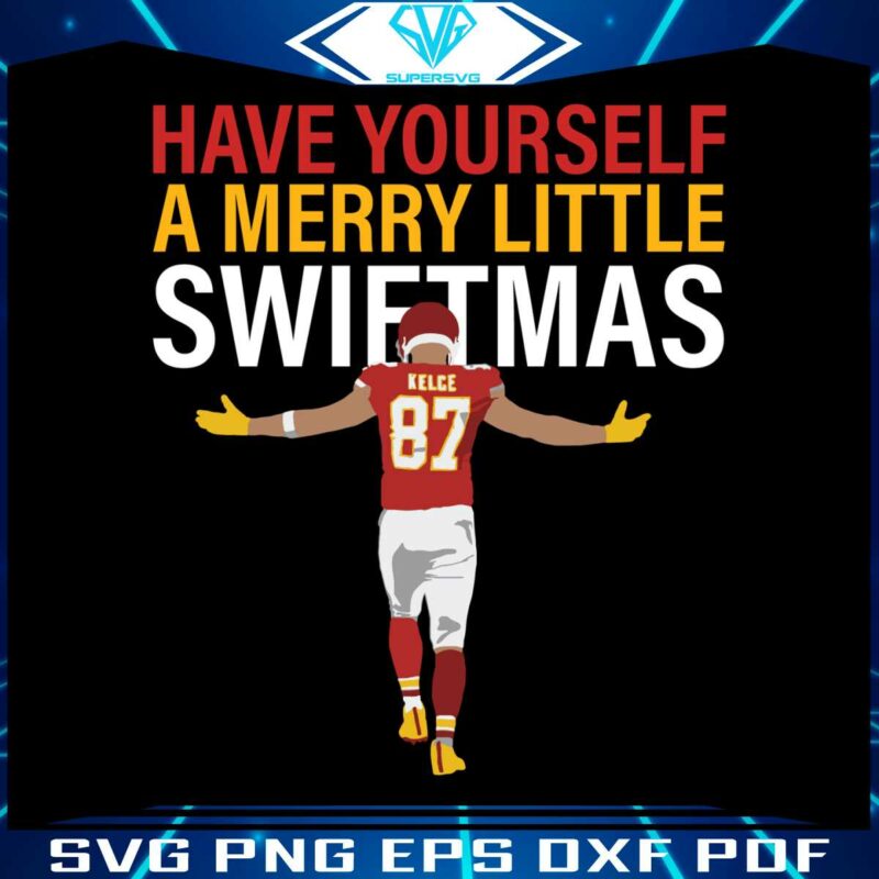 travis-kelce-a-merry-little-swiftmas-svg