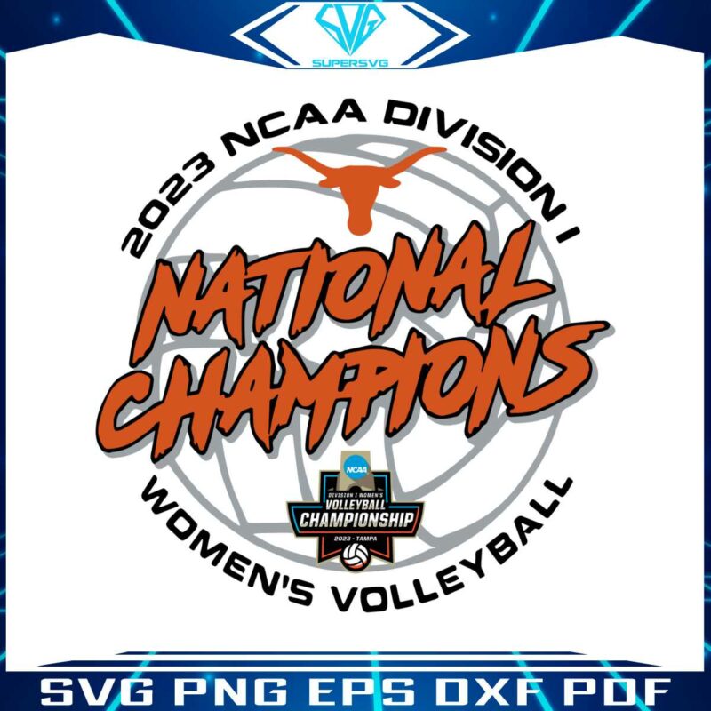 texas-longhorns-champion-2023-ncaa-volleyball-svg