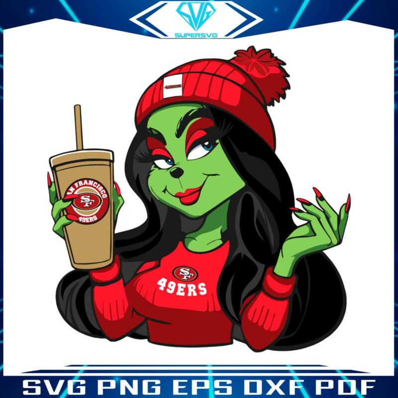 female-grinch-san-francisco-49ers-football-team-svg