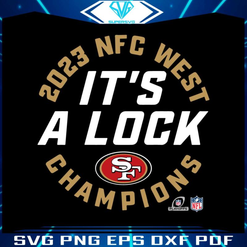 san-francisco-49ers-2023-nfc-west-division-champions-svg