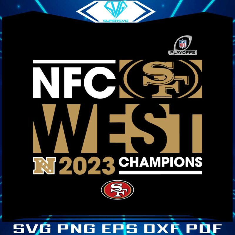 nfc-west-2023-champions-san-francisco-49ers-svg