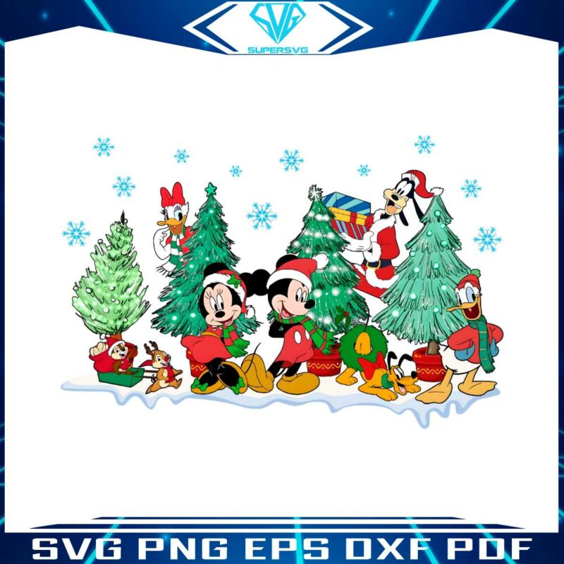 mickey-and-friends-disney-christmas-tree-png