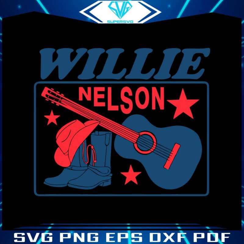 willie-nelson-guitar-cowboy-boots-svg