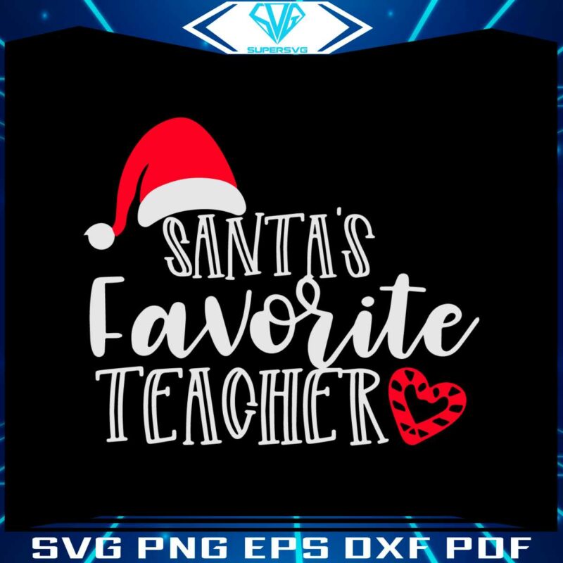 santas-favorite-teacher-christmas-svg