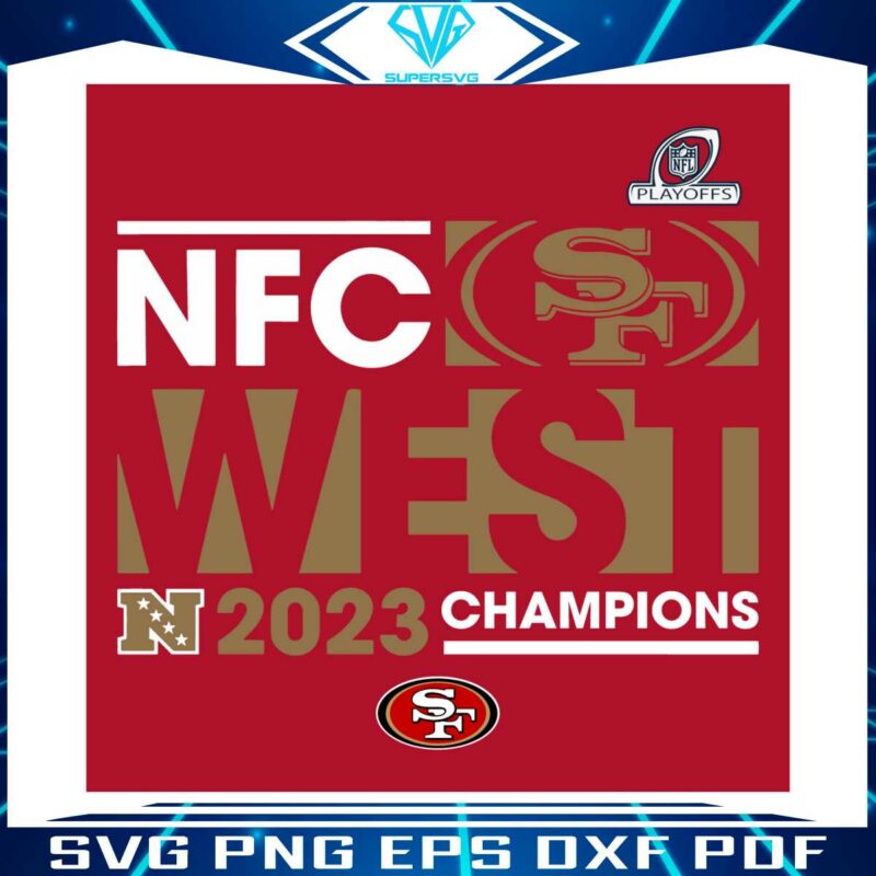 49ers-2023-nfc-west-division-champions-svg