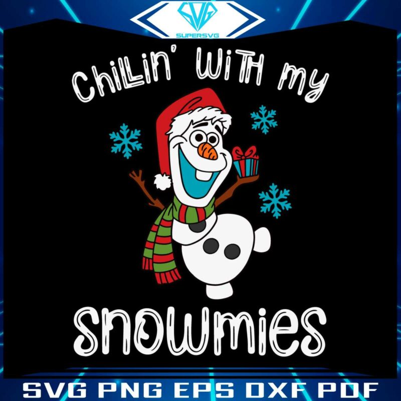 olaf-santa-chillin-with-my-snowmies-svg