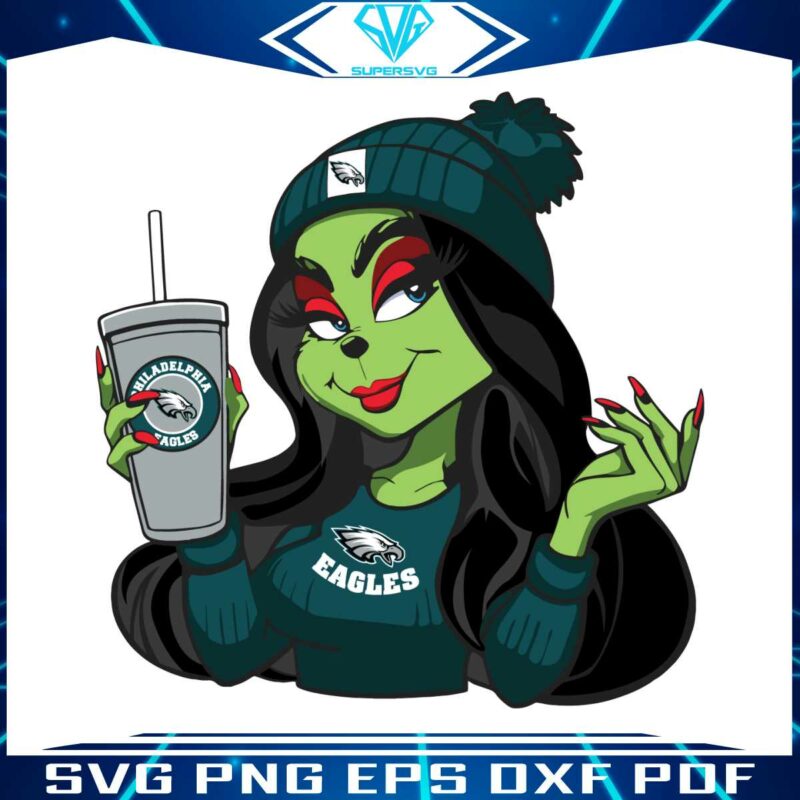 female-grinch-philadelphia-eagles-football-team-svg