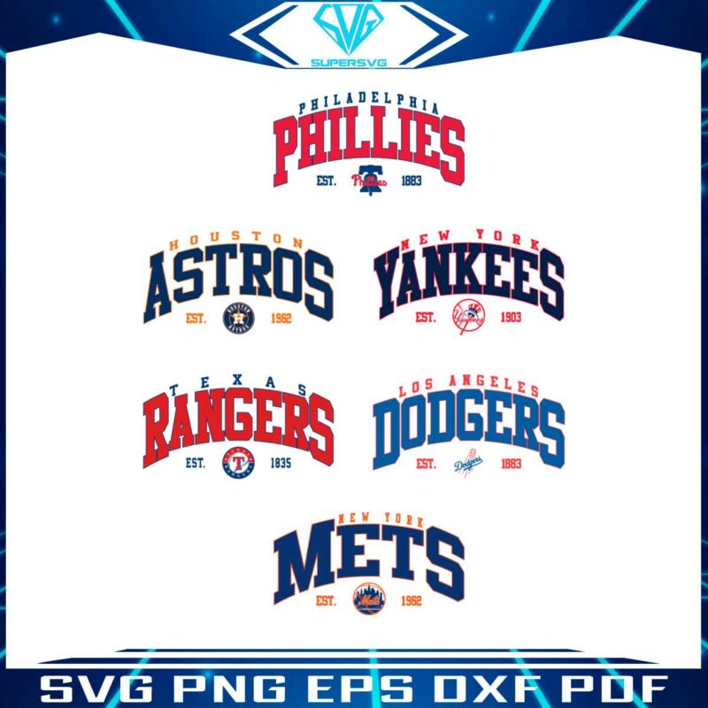 mlb-team-baseball-logo-svg-bundle