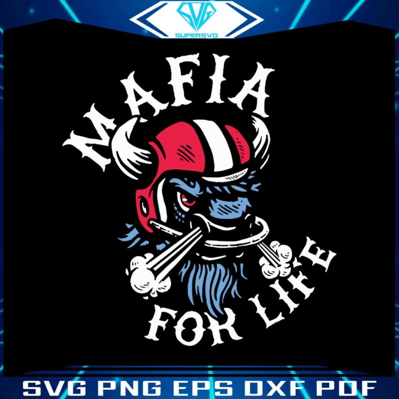 retro-mafia-for-life-nfl-football-svg