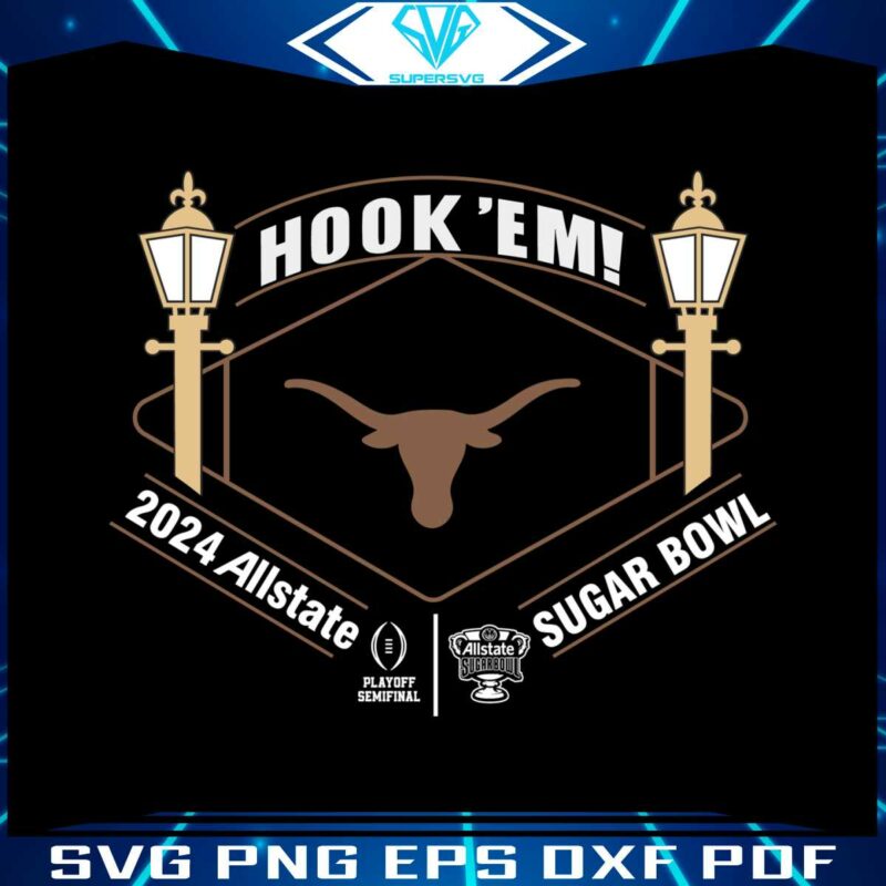 hook-em-texas-longhorns-2024-allstate-sugar-bowl-svg