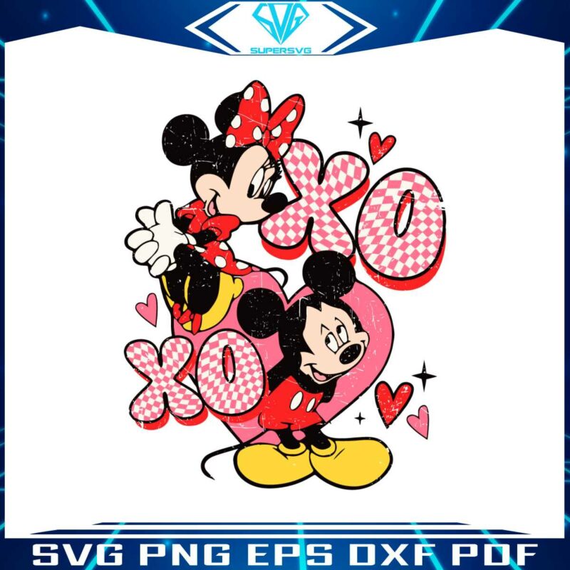 vintage-mickey-and-minnie-xoxo-svg