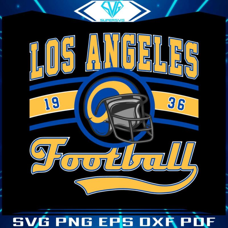 los-angeles-football-est-1936-nfl-svg