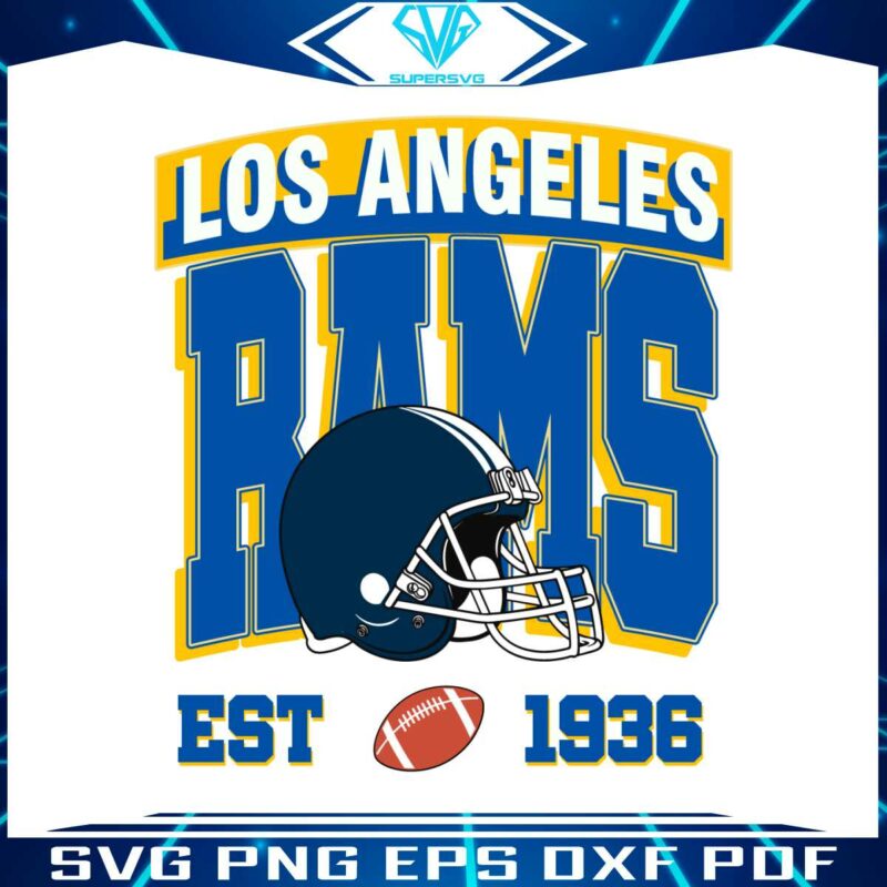 los-angeles-rams-est-1936-football-helmet-svg