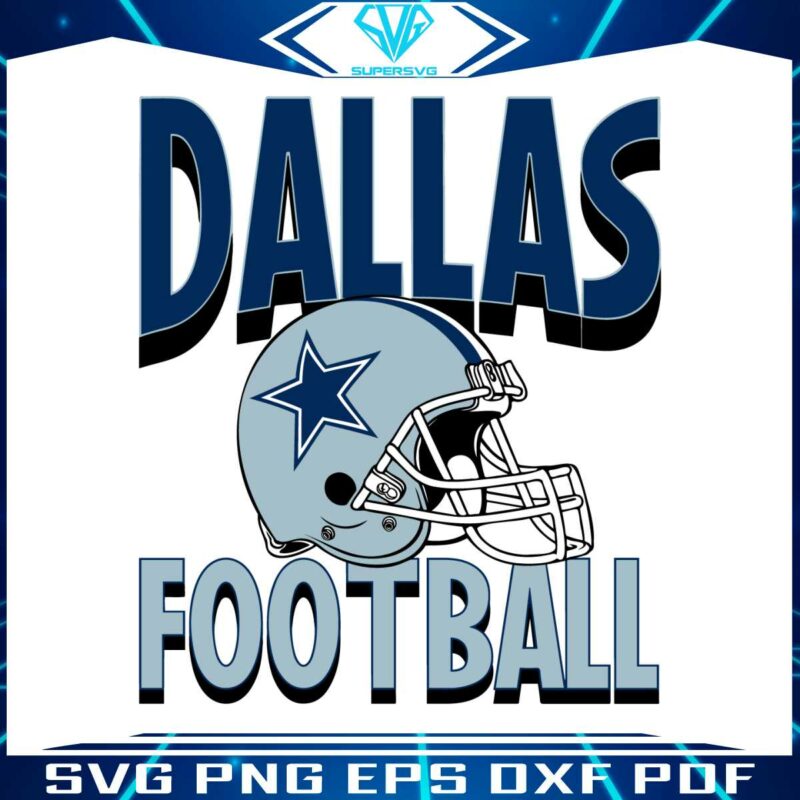 dallas-football-helmet-svg-digital-download