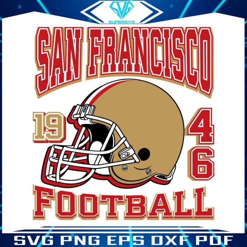 vintage-san-francisco-49ers-1946-football-helmet-svg