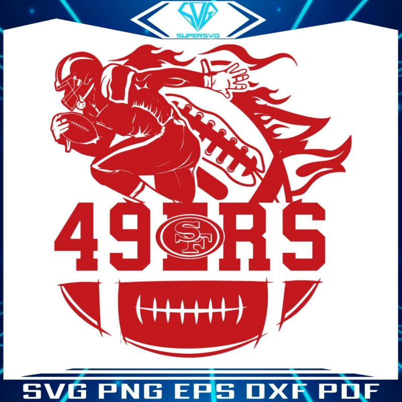 san-francisco-49ers-player-football-svg-digital-download