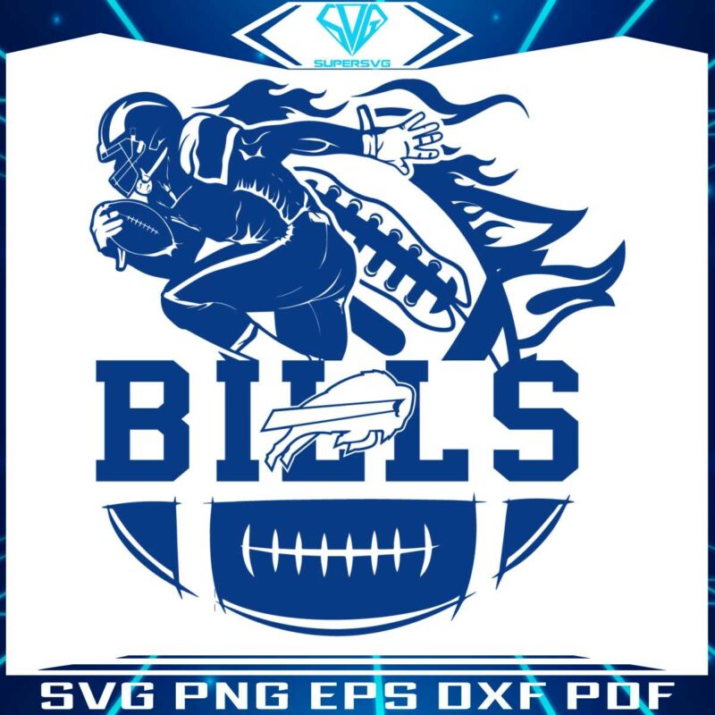 buffalo-bills-1960-player-football-svg-digital-download