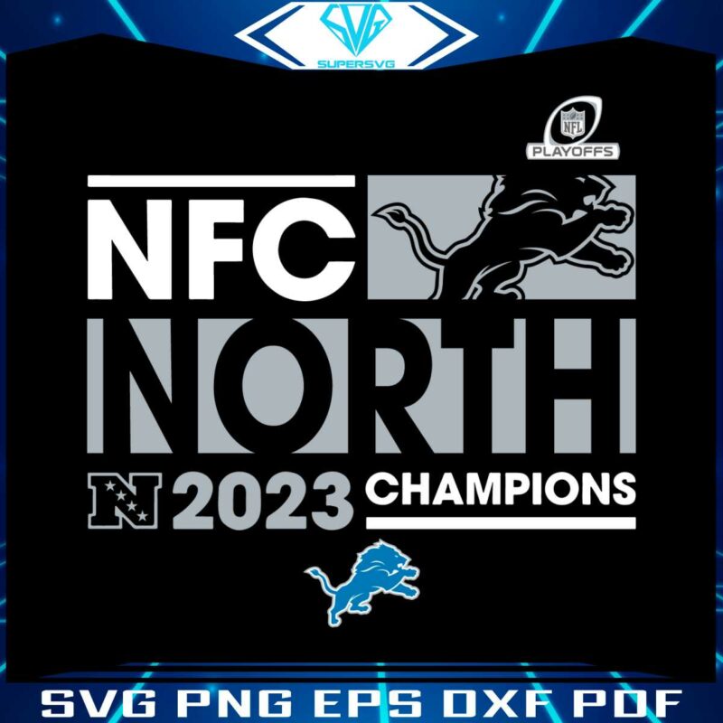 nfc-north-2023-champions-detroit-lions-svg