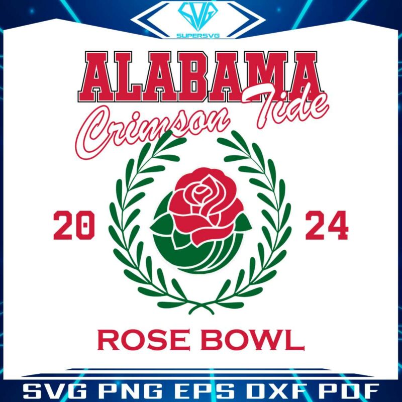 alabama-crimson-tide-football-rose-bowl-2024-svg