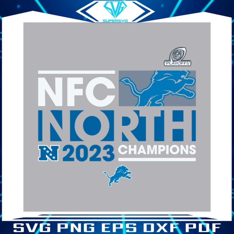 detroit-lions-2023-nfc-north-division-champions-svg