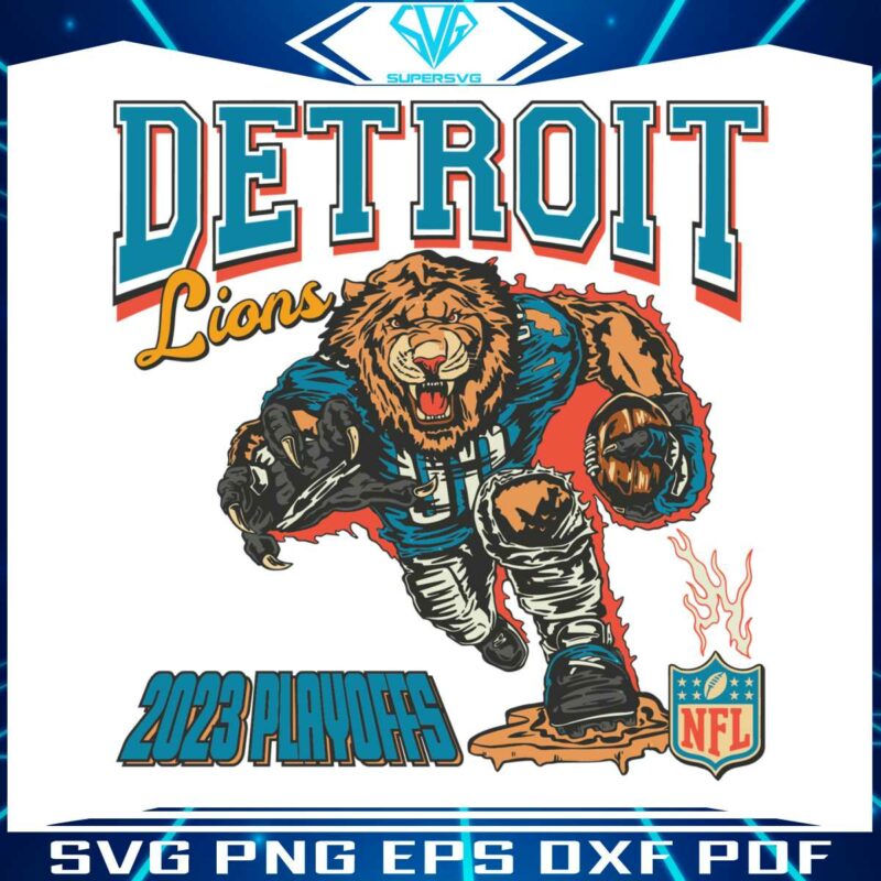 detroit-lions-nfl-football-2023-playoffs-svg