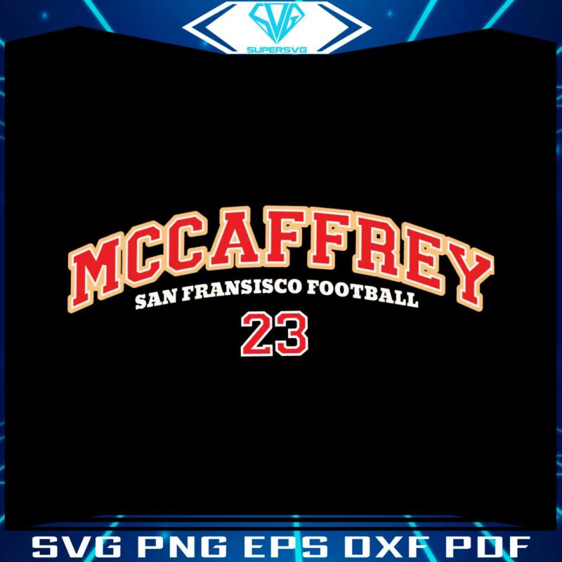 christian-mccaffrey-san-francisco-football-svg