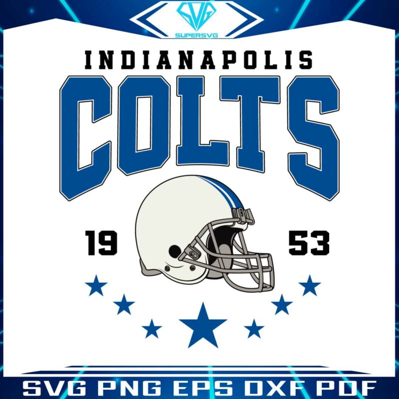 indianapolis-colts-1953-football-svg