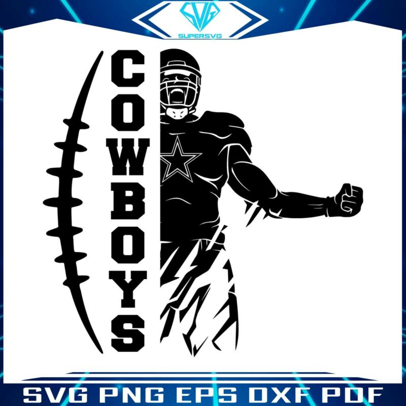 cowboys-football-player-svg-digital-download