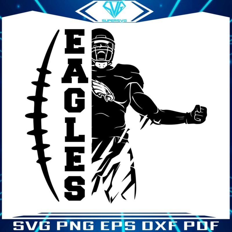 eagles-football-player-svg-digital-download