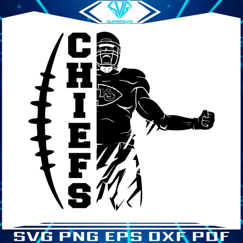 chiefs-football-player-svg-digital-download