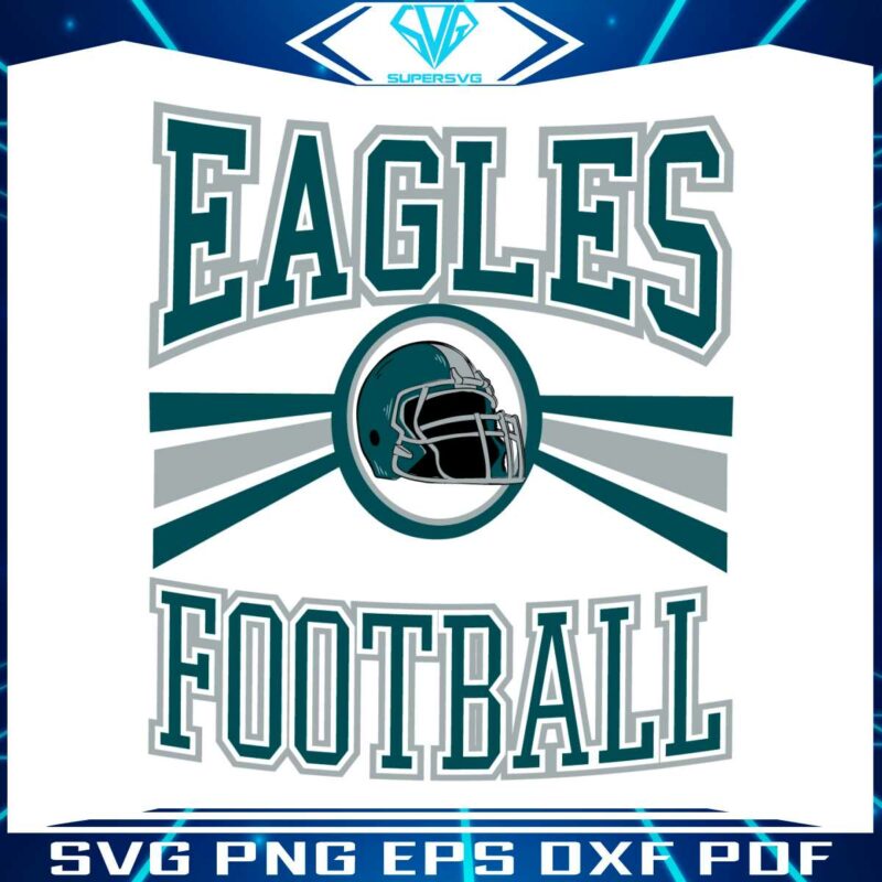 retro-eagles-football-helmet-svg-digital-download