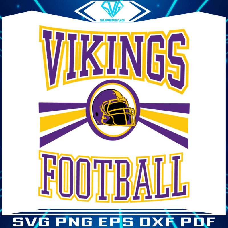 retro-vikings-football-helmet-svg-digital-download