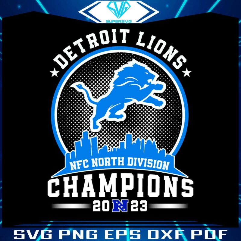 Detroit Lions NFC North Division Champions SVG