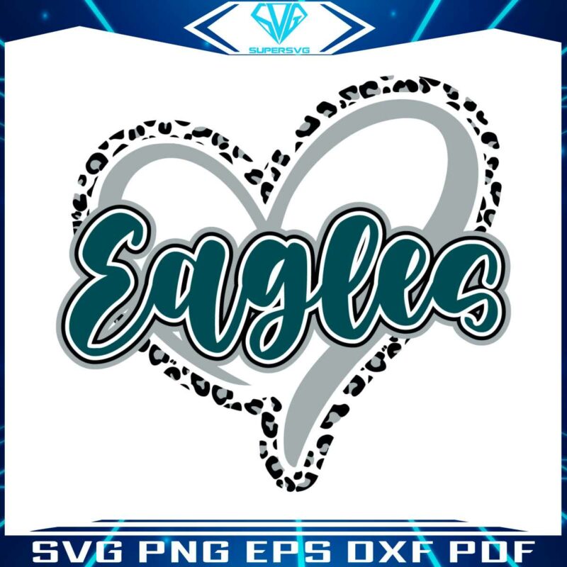 eagles-heart-leopard-pattern-svg-digital-download