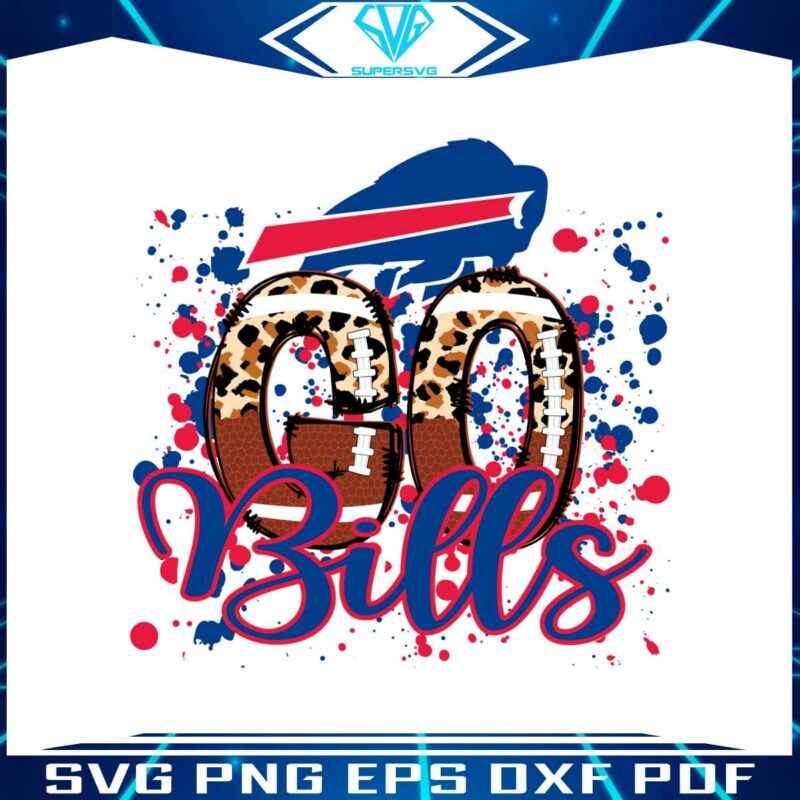 go-bills-leopard-pattern-football-svg