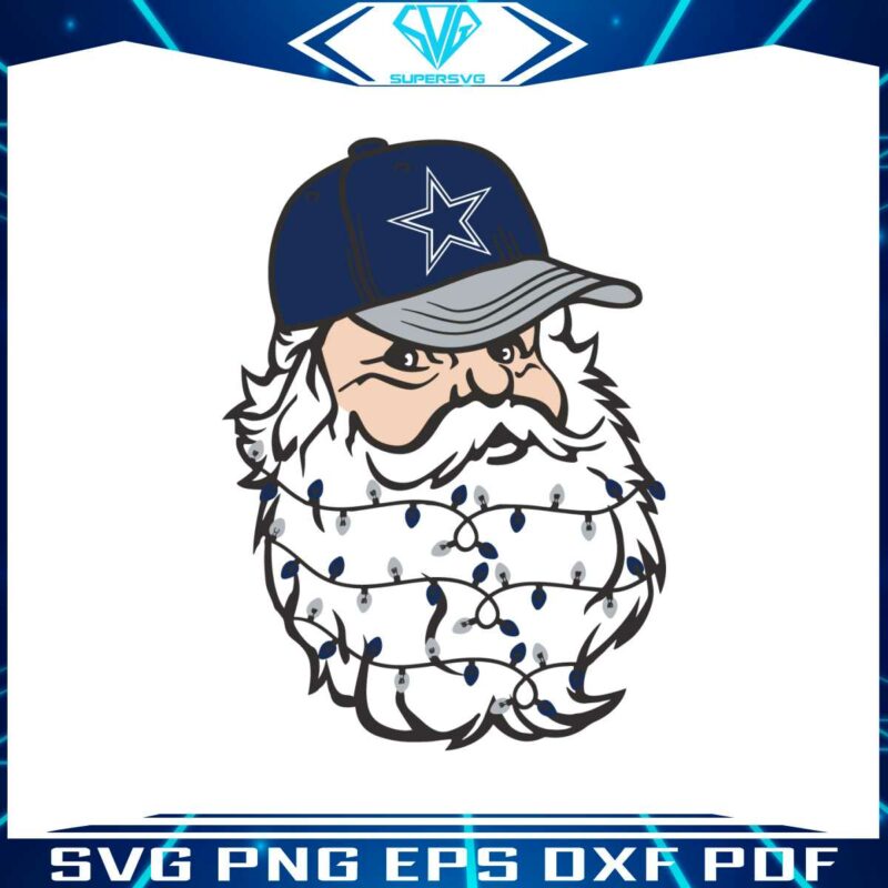 santa-dallas-cowboys-football-svg