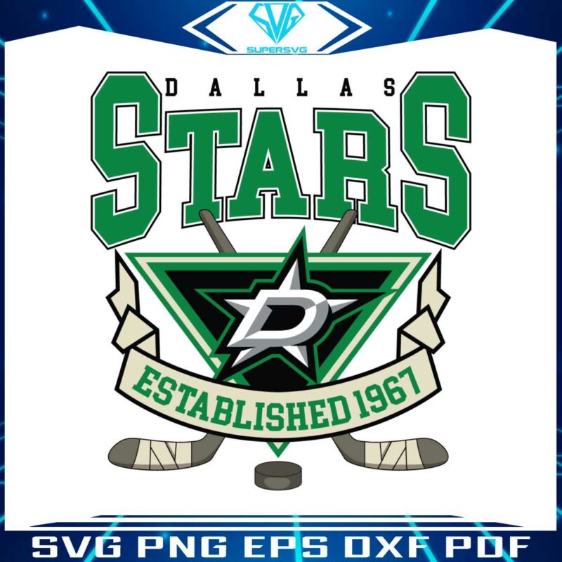 dallas-stars-hockey-est-1967-svg