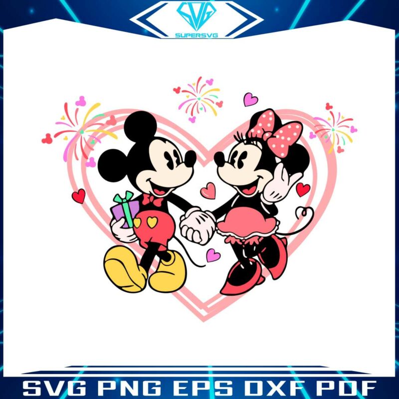 valentine-mouse-hearts-mickey-minnie-svg