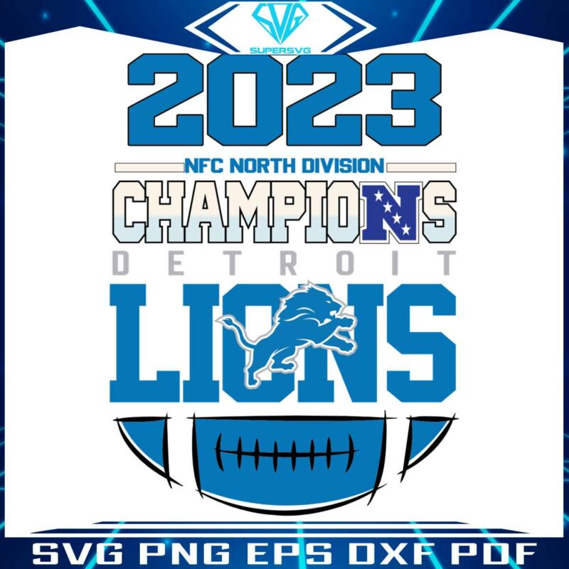 detroit-lions-nfc-north-champs-2023-svg